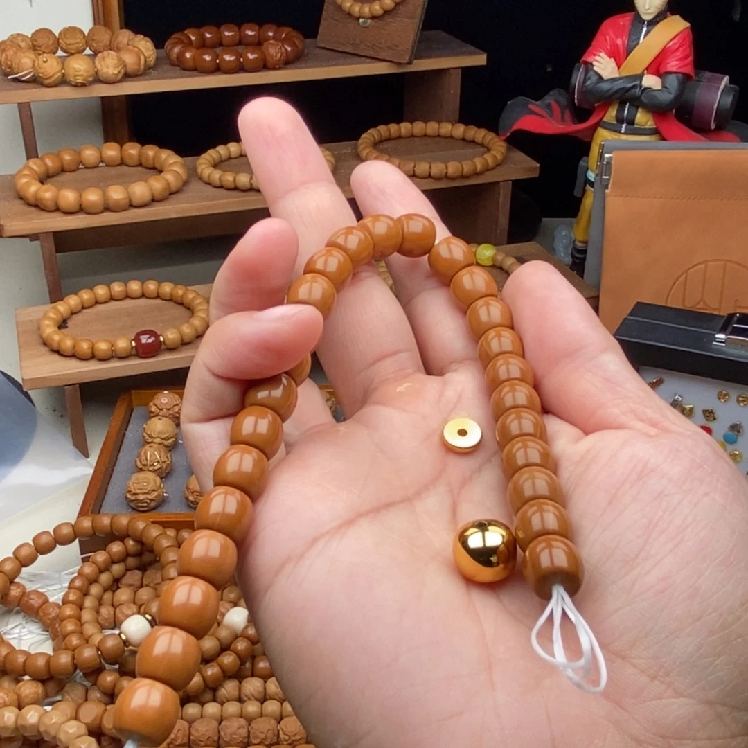 吊坠猴头核桃全品直切配配饰加隔片金标