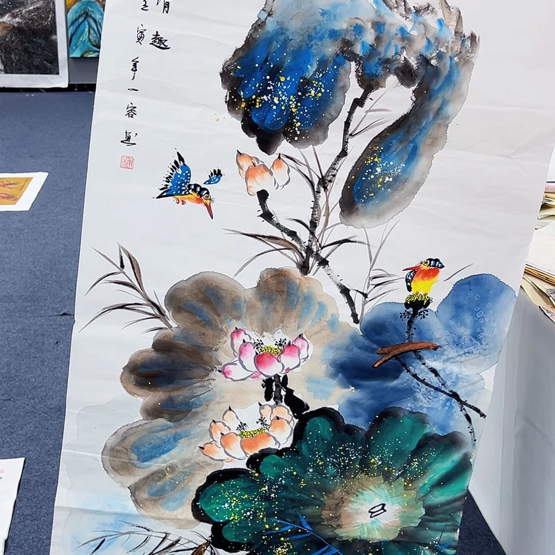 国画事事顺心如意万事如意