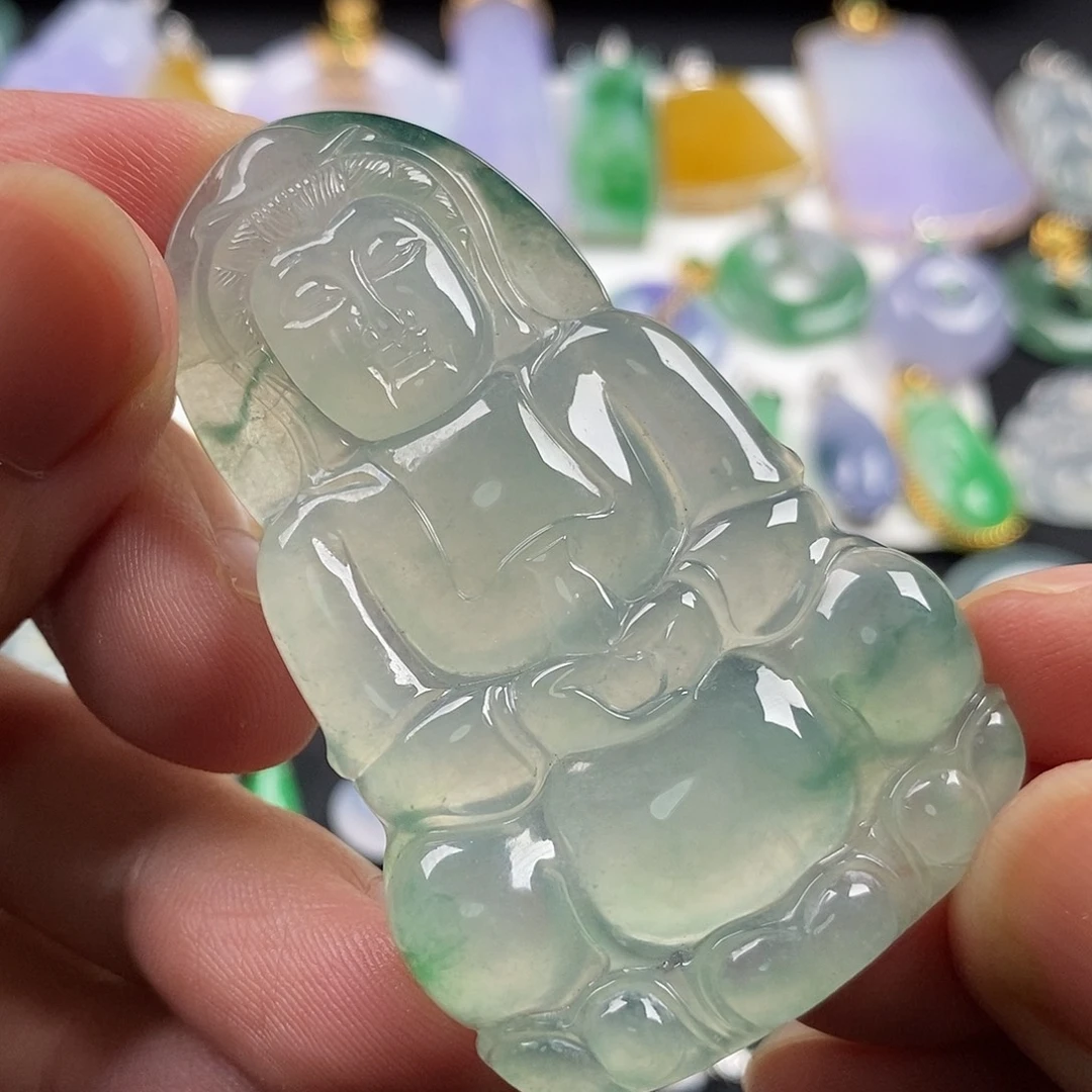 风***子翡翠未镶嵌颈饰翡翠