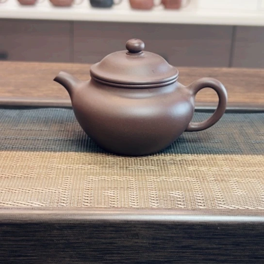 茶壶紫砂本地老紫泥半手工瑕
