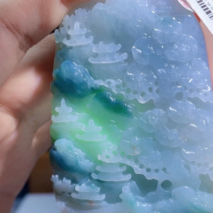 翡翠未镶嵌吊坠(不含链)A290