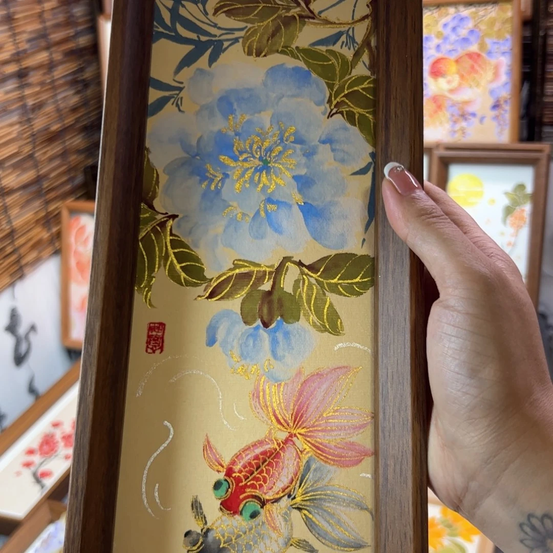 国画国画富贵有鱼