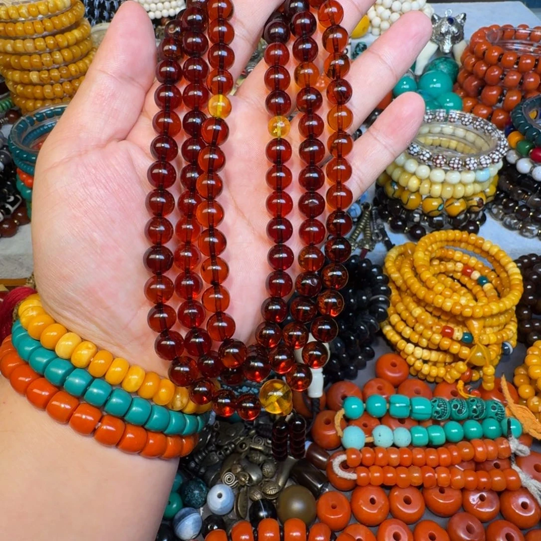 血珀未镶嵌颈饰血珀吊坠0.9