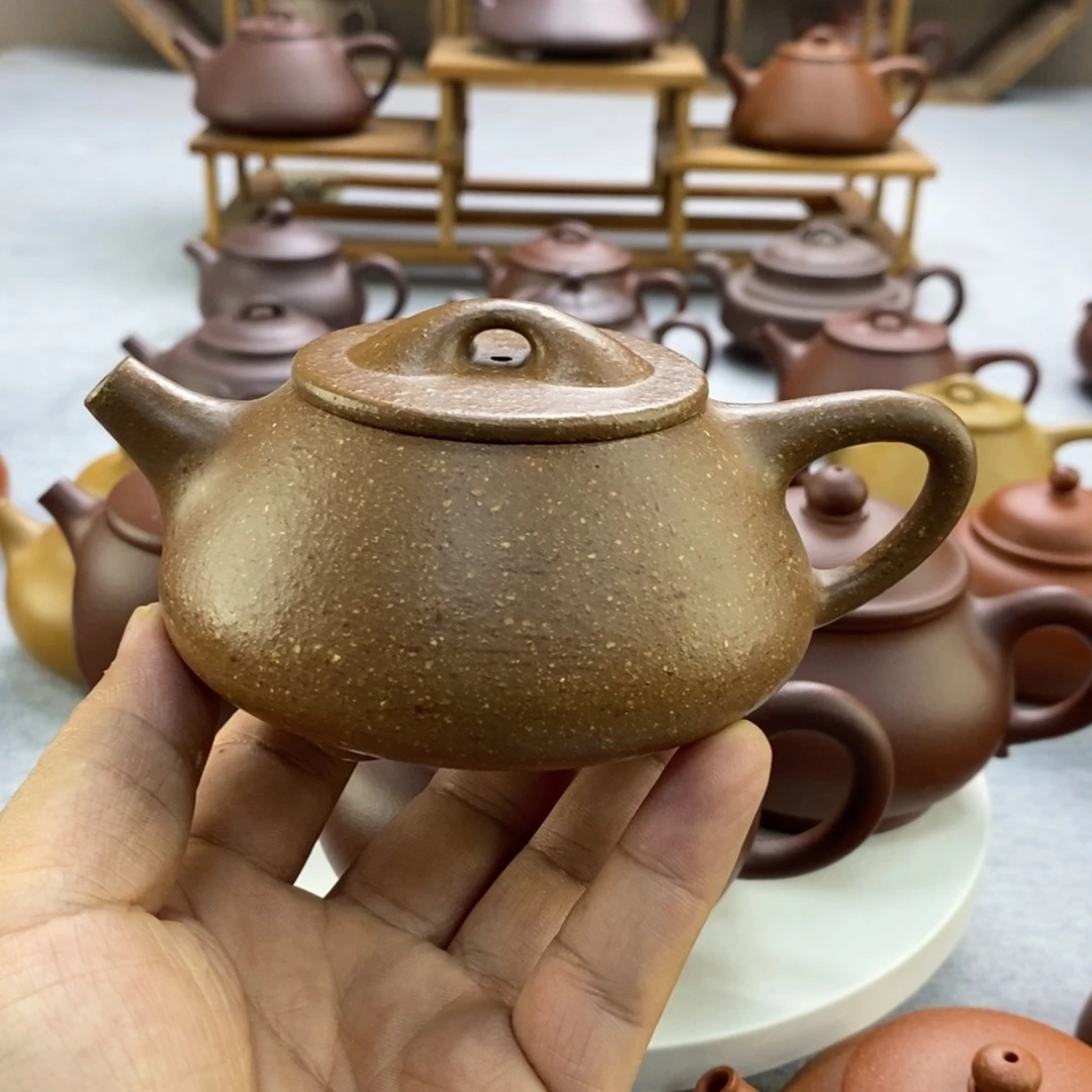 紫砂茶壶炸一下黄降石瓢