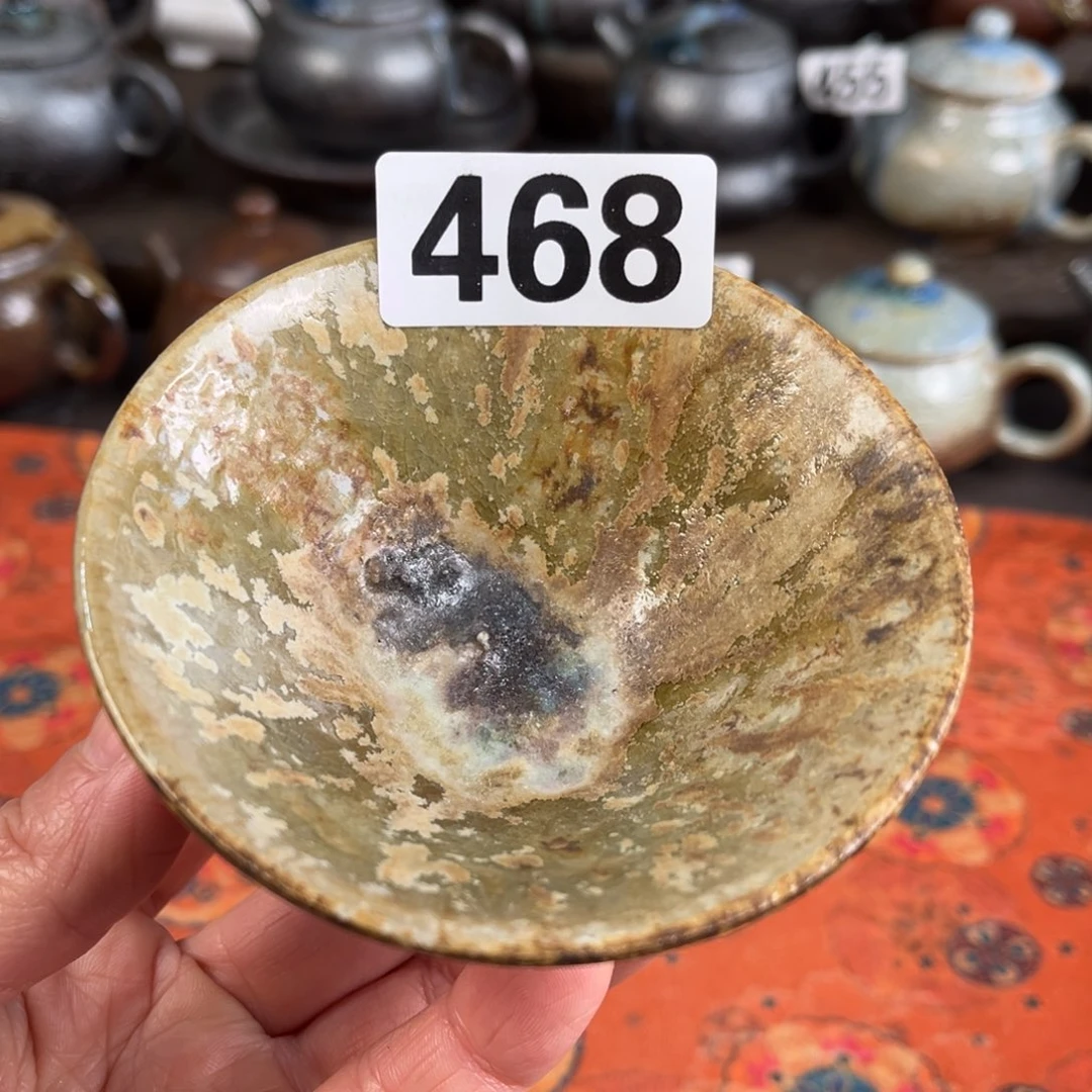 柴烧茶器主人杯杯柴烧