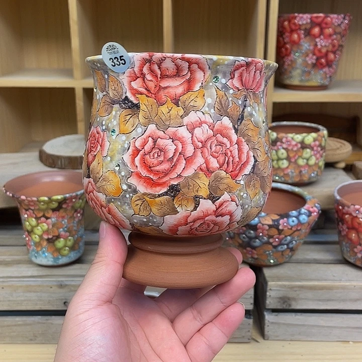 335光房上新新款国画玫瑰