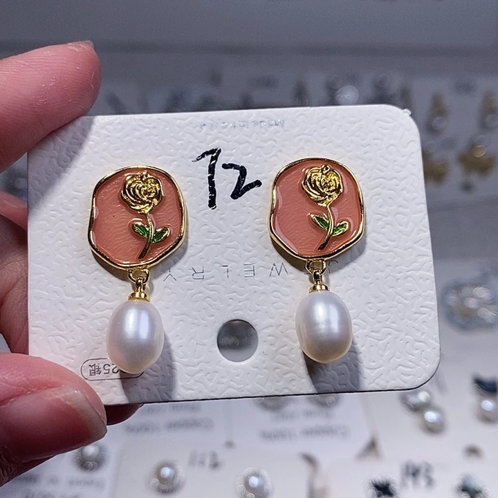 耳饰未镶嵌淡水珍珠