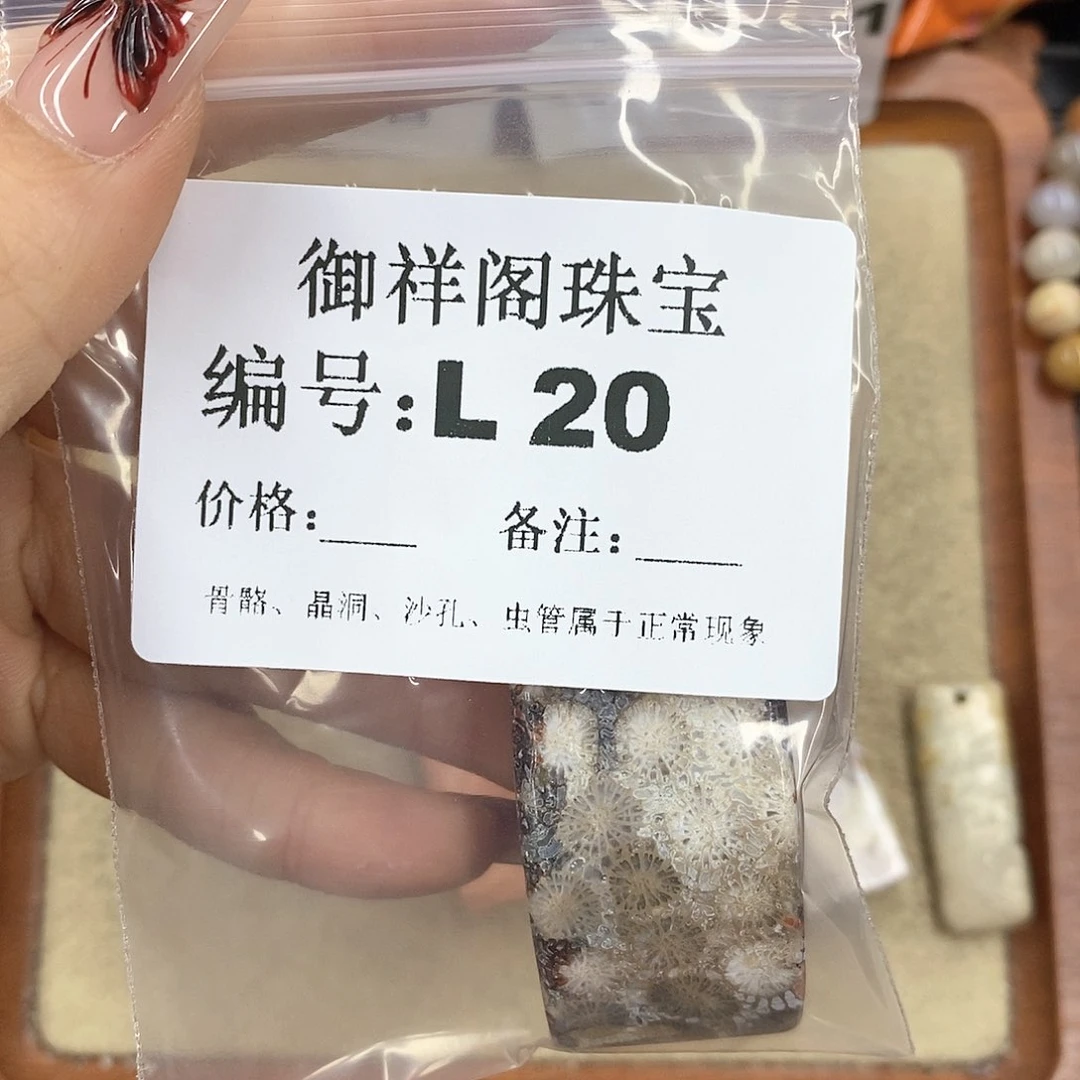 硅化珊瑚（珊瑚玉）颈饰未镶嵌一****~