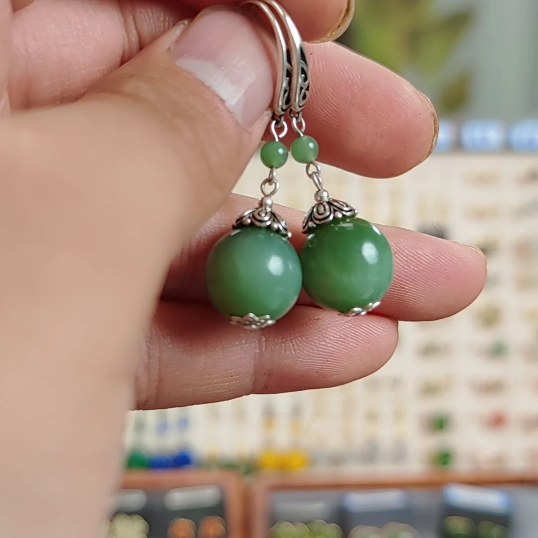 和田玉银S925镶嵌挂件宋*琪