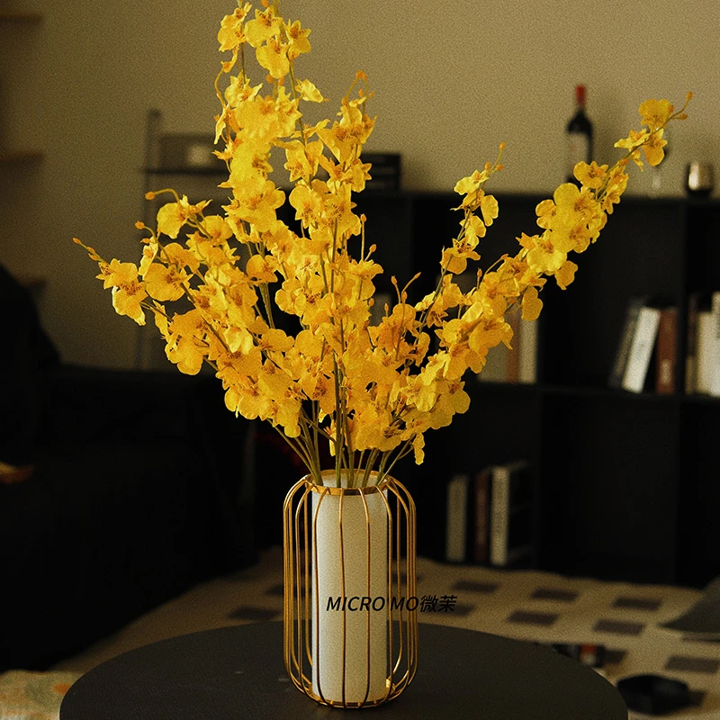 跳舞兰·假花仿真花餐桌花电视柜茶几玄关摆件家居装饰摆设