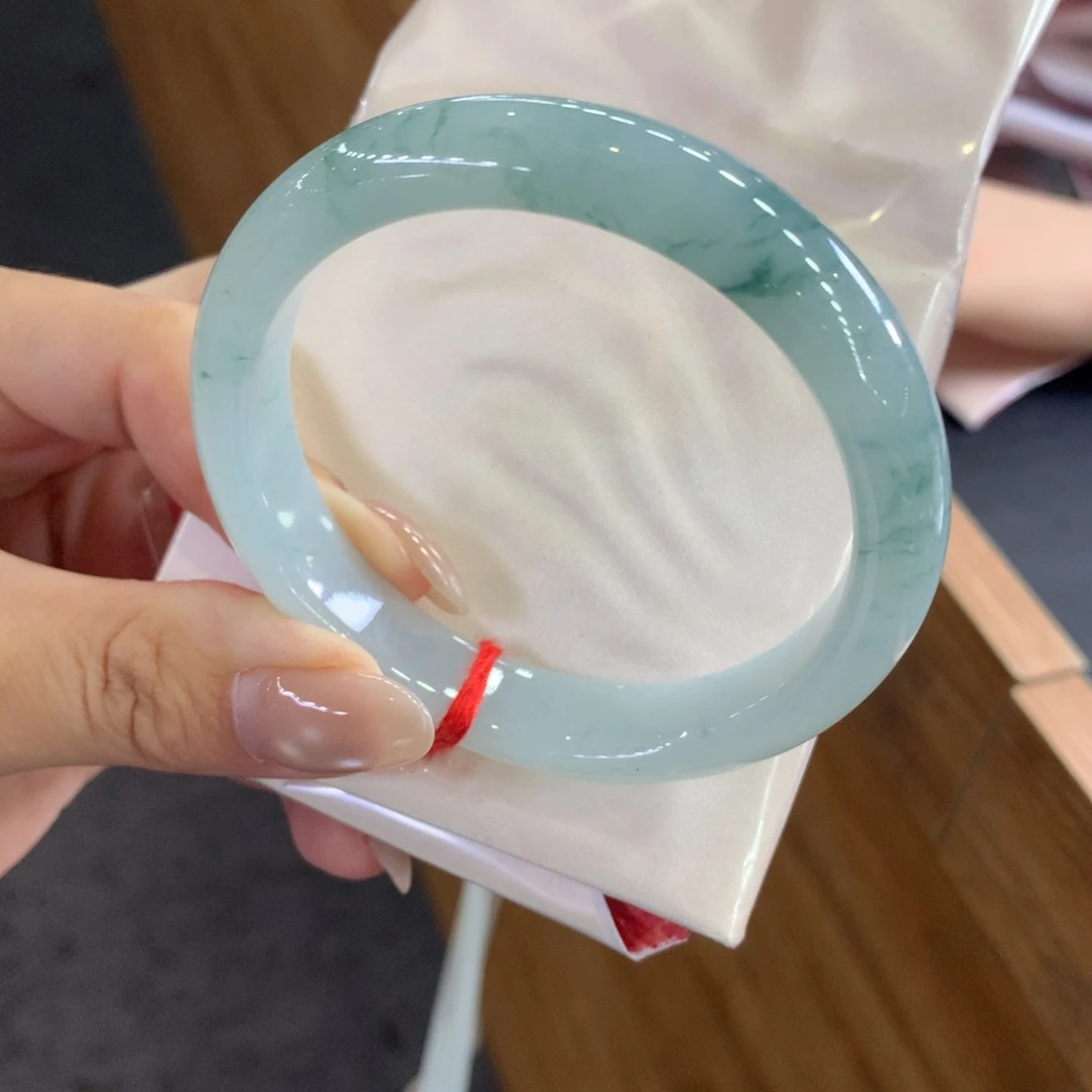 翡翠未镶嵌手镯天然Ａ货翡翠58