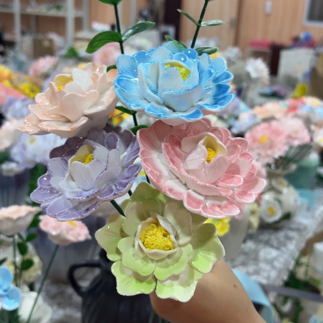 陶瓷花，20发货，退款拉黑