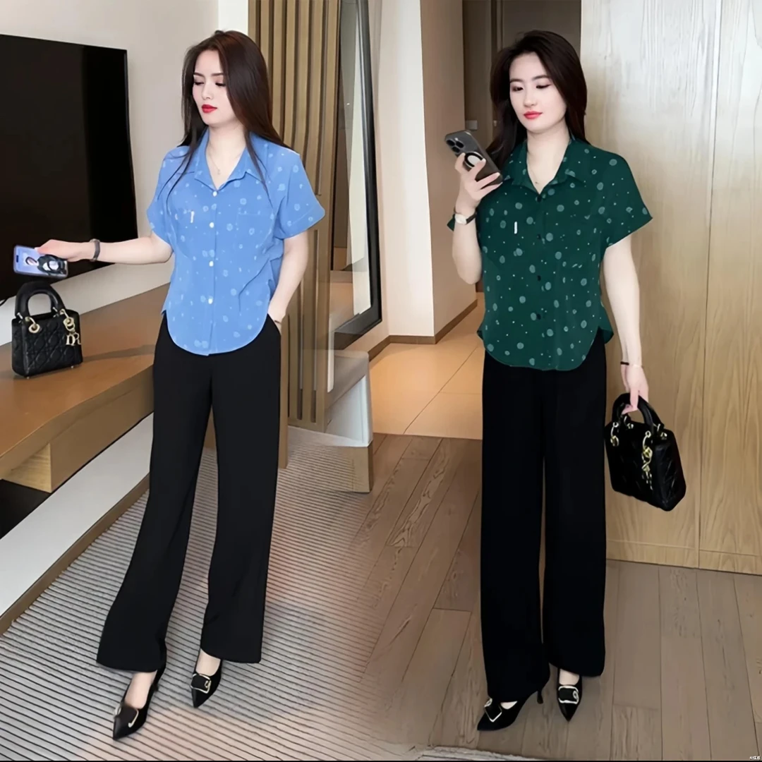 【运费补贴】夏季短袖衬衫女2025新款流行百搭时尚洋气减龄上衣小衫