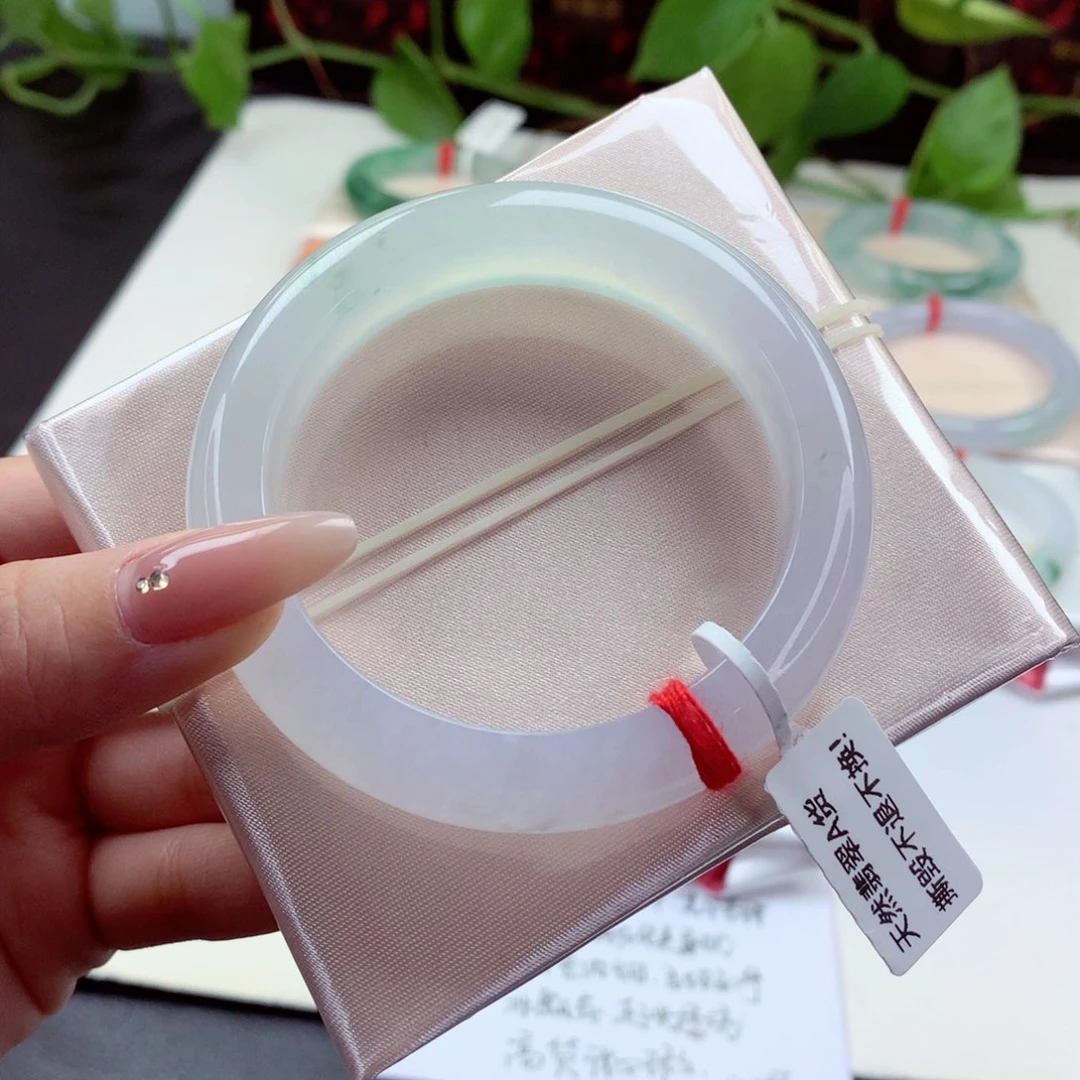 未镶嵌手镯翡翠9905茉莉花香 清透 精致 高级