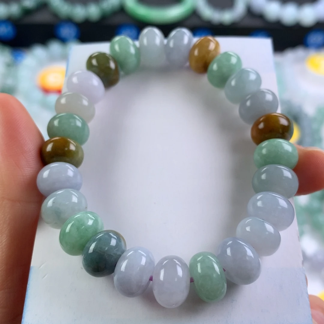 翡翠未镶嵌手链卡10.8