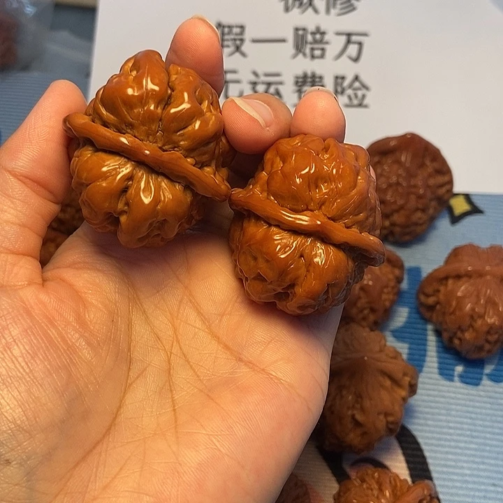 吊坠文玩核桃40蛤麻