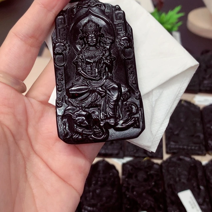 天然a货钢琴黑挂件