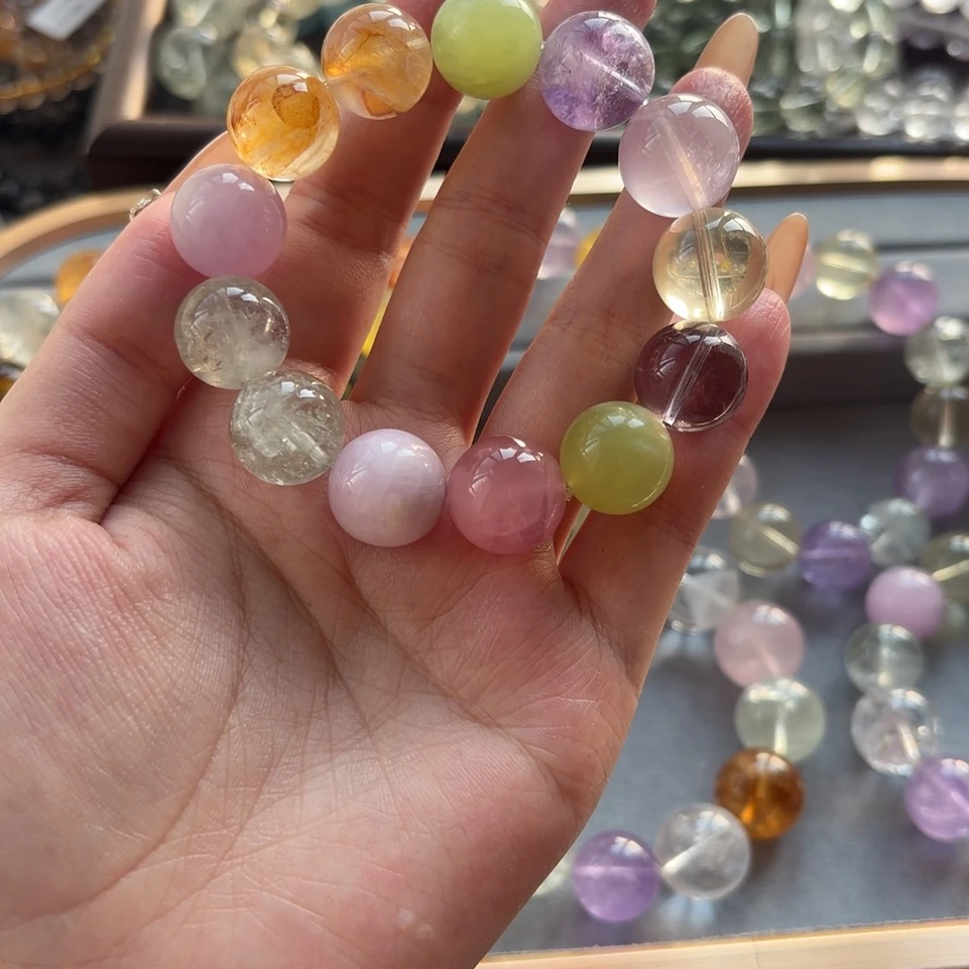 烟晶手链未镶嵌多宝