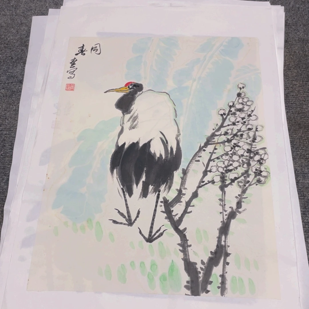 国画1.4平尺纯手绘国画作品