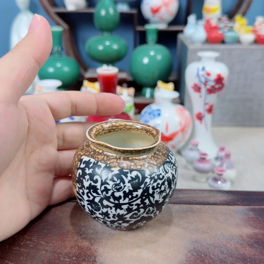 陶瓷手工小花器摆件