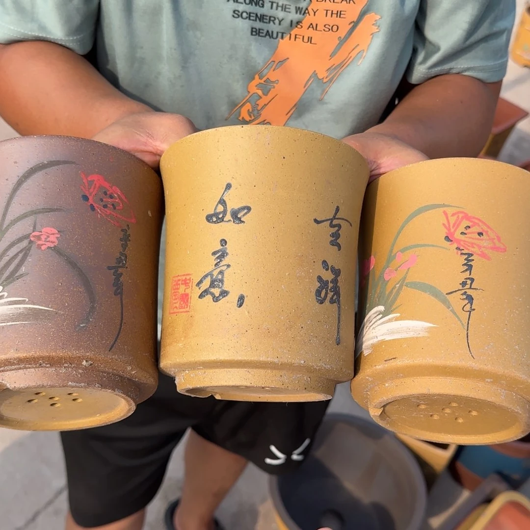 紫砂花盆瑕疵和瑕疵