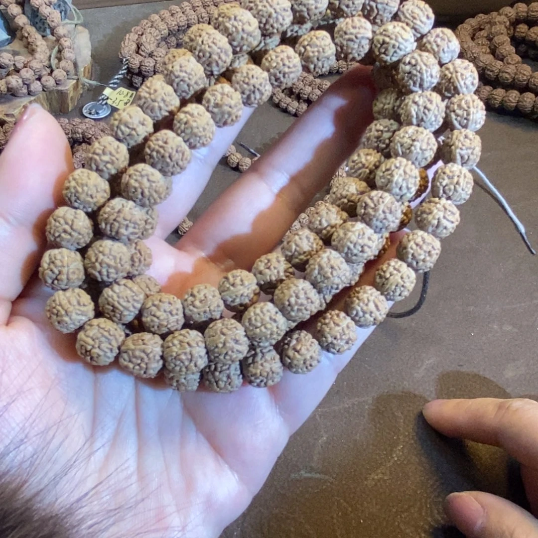 金刚菩提吊坠精挑断码三圈107颗闷墩龙