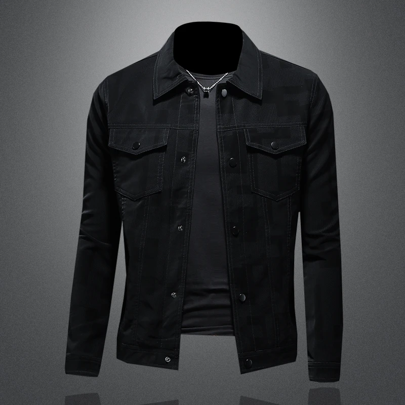 Zero Degree North潮流男士翻领皮衣帅气春秋休闲派克服皮夹克