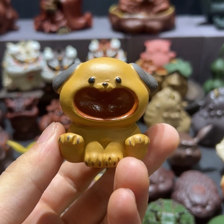 ****暖紫砂茶宠紫砂茶宠呐喊小狗