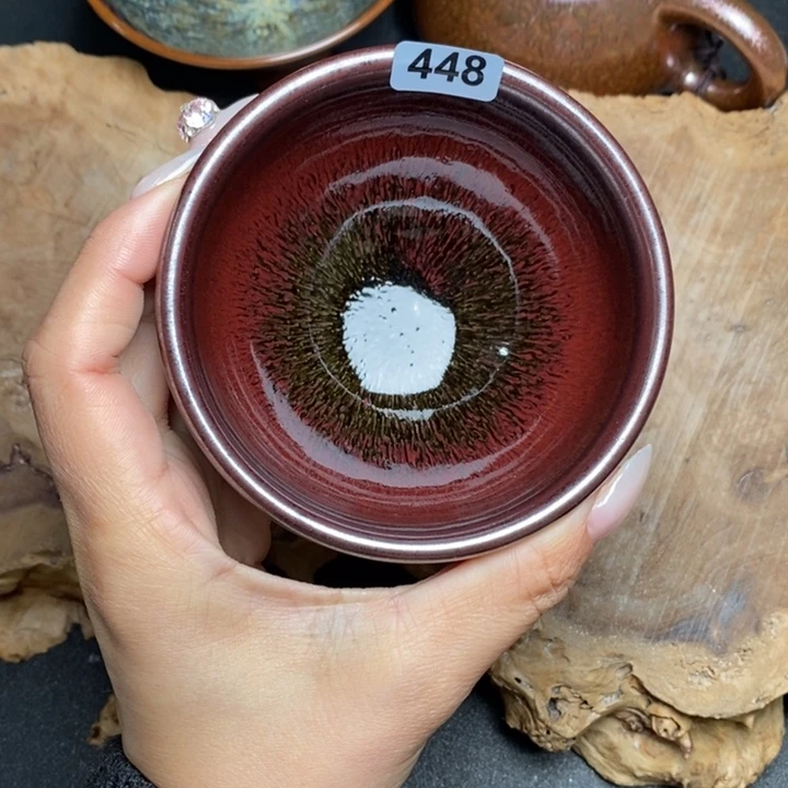 肖***山茶盏建窑建盏主人杯448