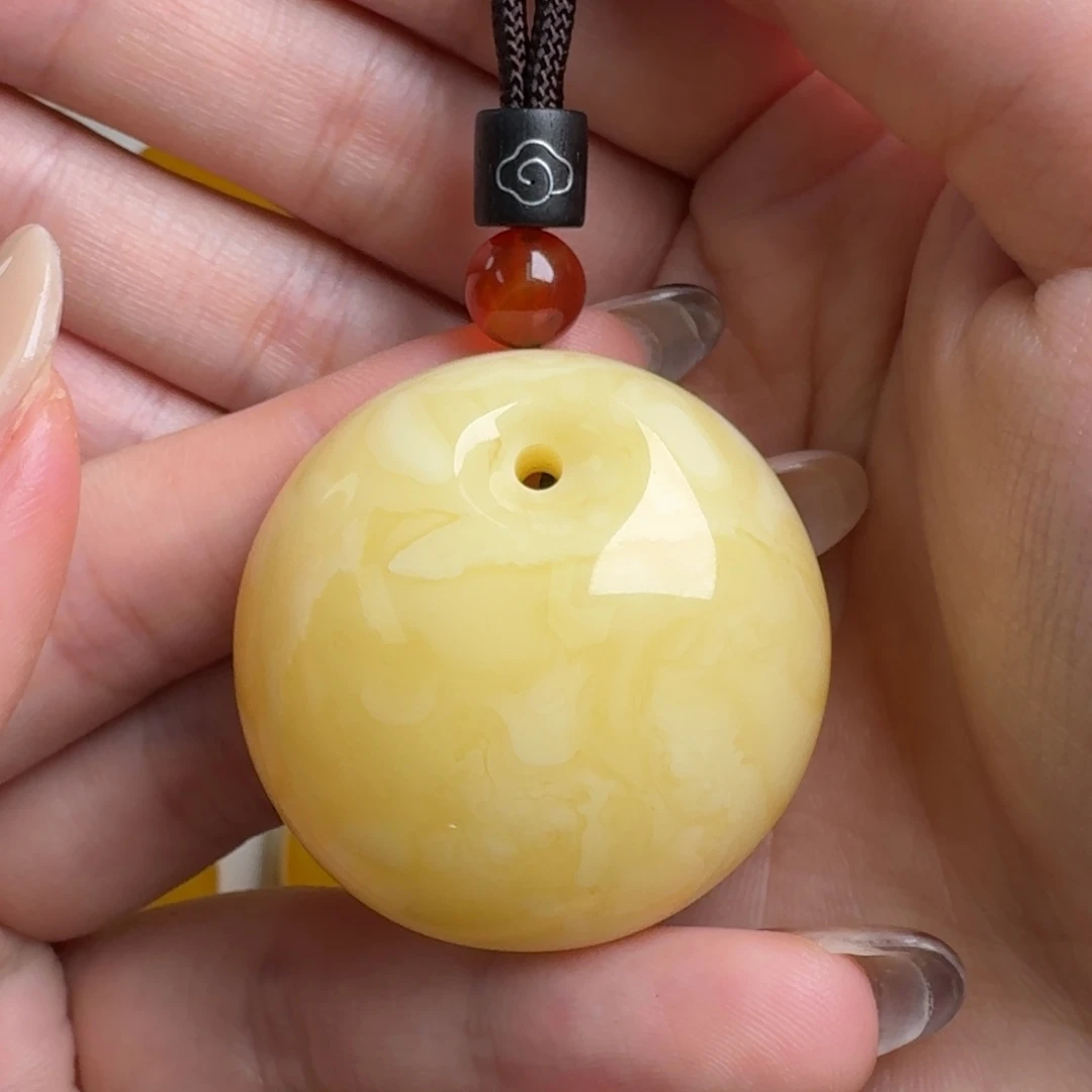 蜜蜡未镶嵌毛衣链无优化无烤色无补胶无覆膜无辐照无煮蜜