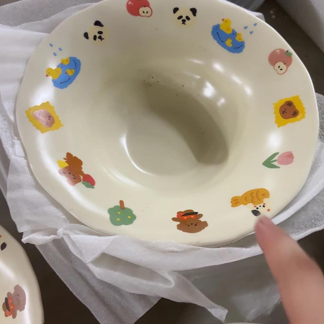 搪瓷微瑕斗笠汤碗