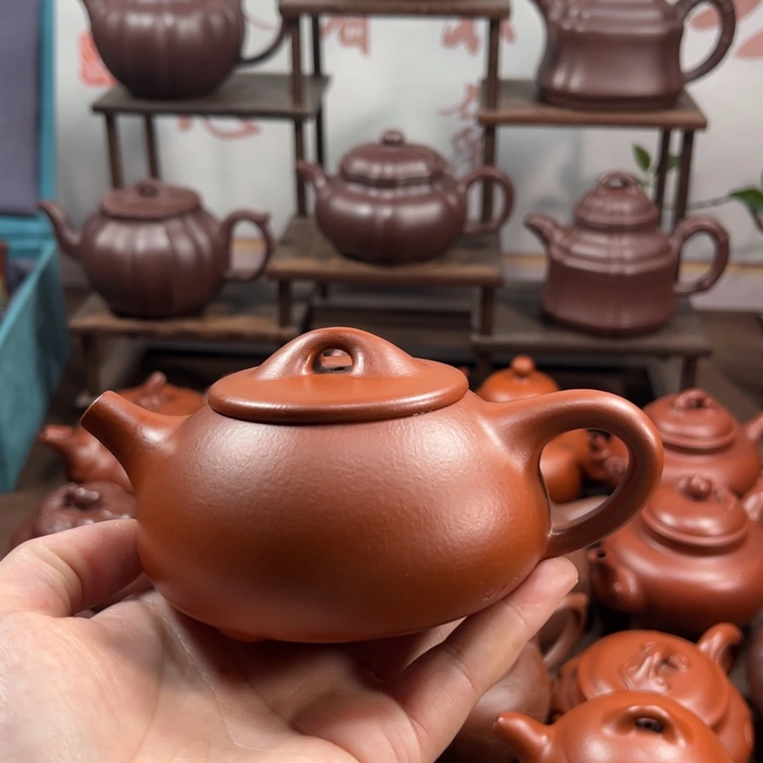 紫泥茶壶E**c原矿朱泥160毫升