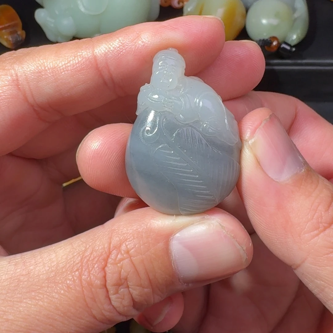 和田玉未镶嵌吊坠(不含链)