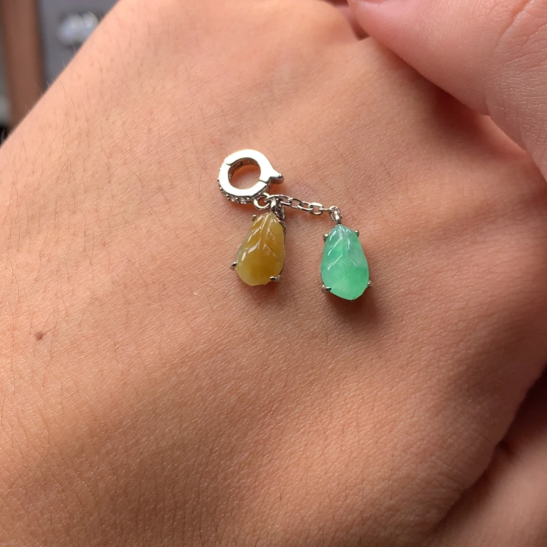 翡翠未镶嵌颈饰你是