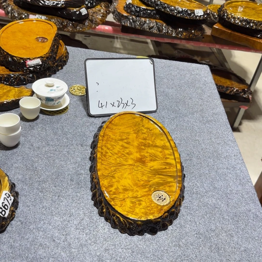 楠木黄金樟茶盘长41宽23厚3