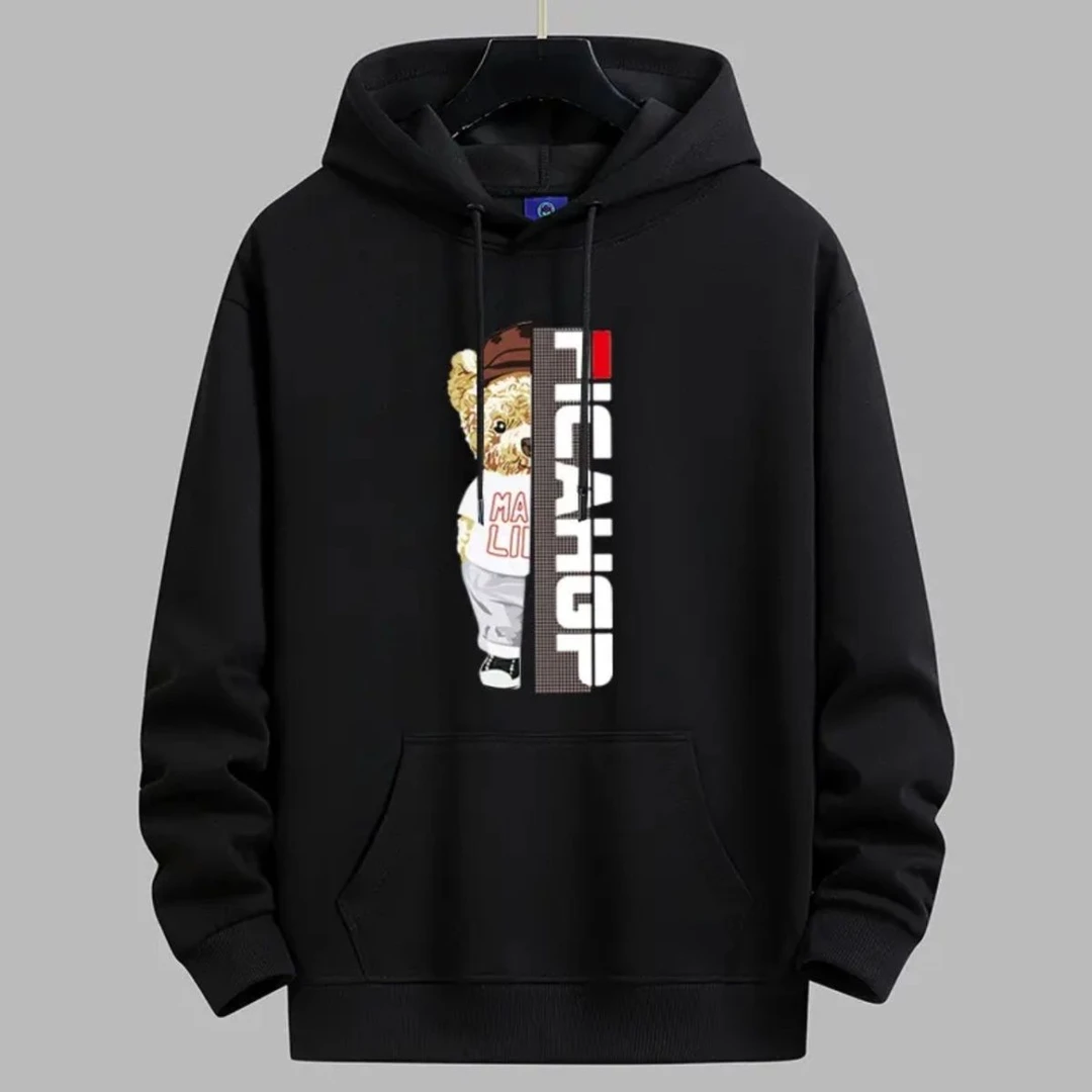 秋冬季男女连帽卫衣加绒加厚百搭潮流套头情侣装休闲时尚打底衫男