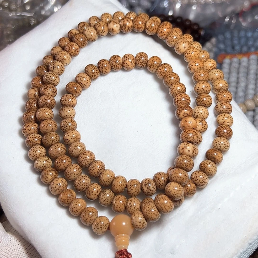 星月菩提手串九***光星月菩提脱脂陈子