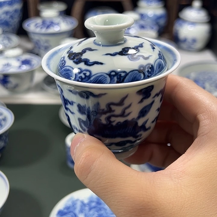 微瑕柴窑麒麟海水两才