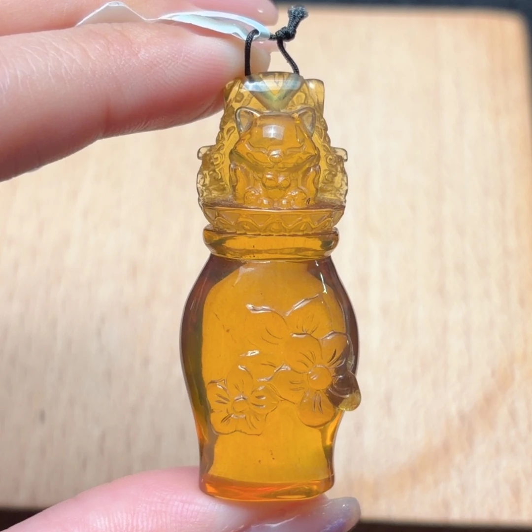 琥珀未镶嵌珠宝奇石凤九