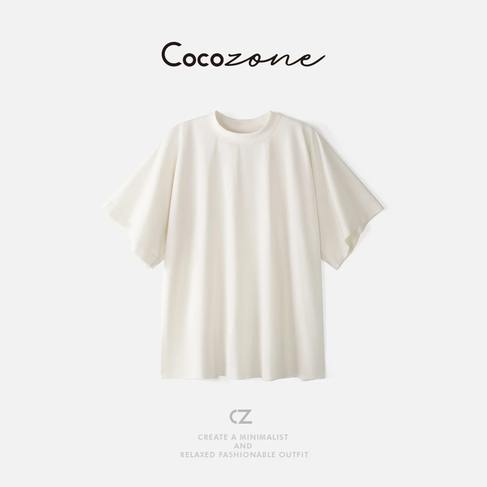 COCO ZONE 刘一一 经典简约圆领纯色T恤 CD1A1459