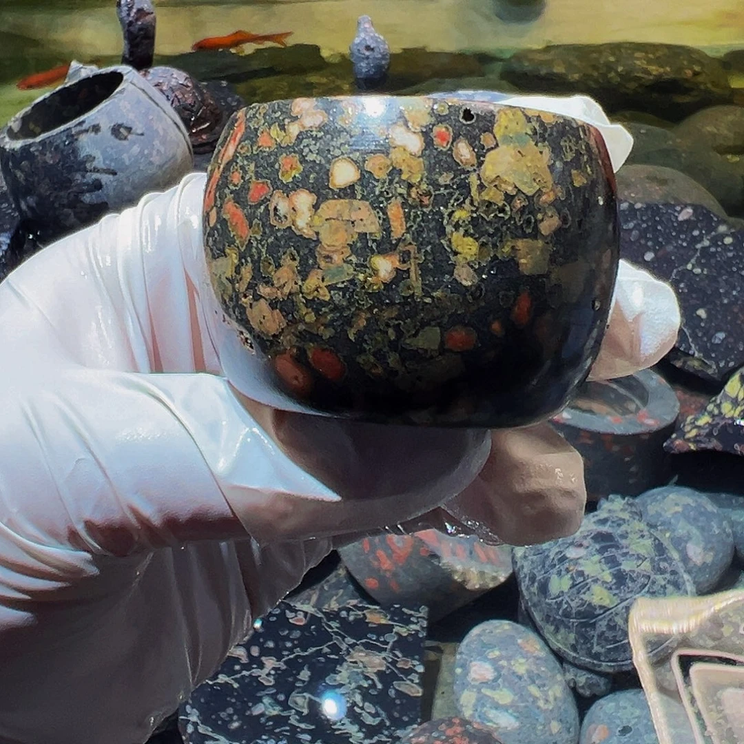 梅花玉鱼缸石茶周边不退不换