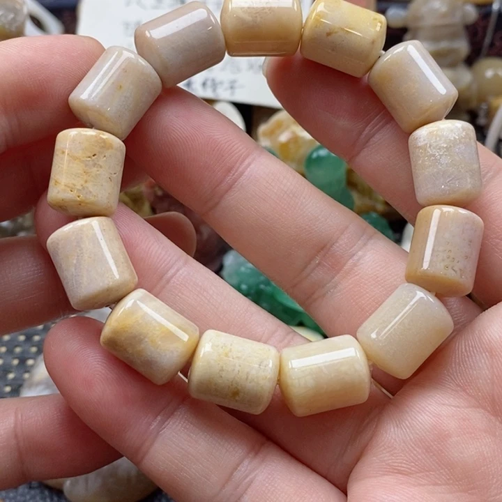 硅化珊瑚（珊瑚玉）颈饰未镶嵌
