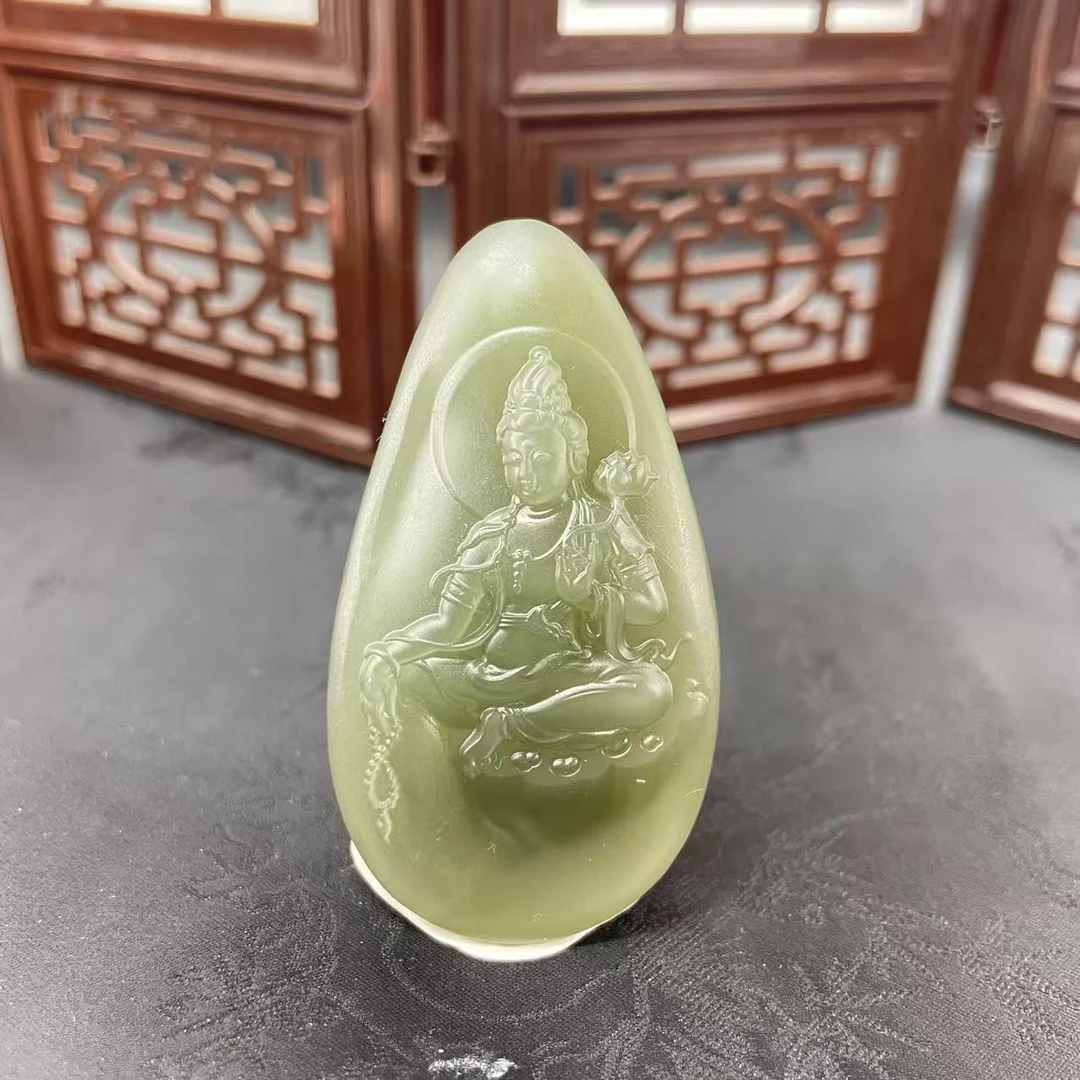 B574 和田玉吊坠 GZH63170220126