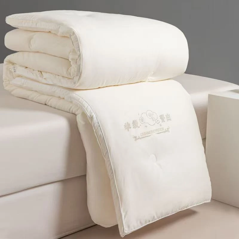 品牌尾单 顶奢烫钻埃及长绒棉羊绒蛋白 加厚冬被 糯叽叽 软绵绵