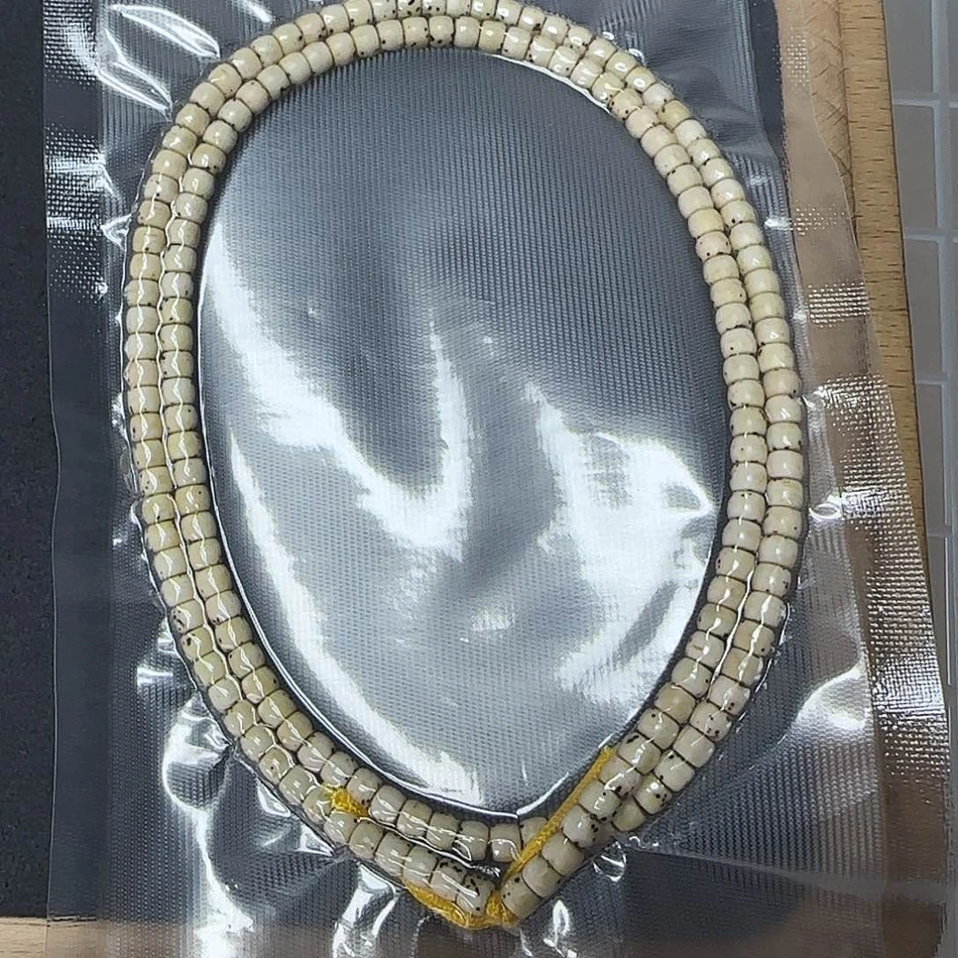 星月菩提吊坠D7014原白大留白脖挂5*4mm左右