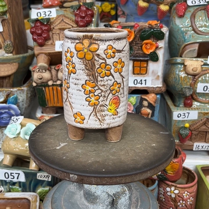 紫砂花盆粗陶材质多肉花盆