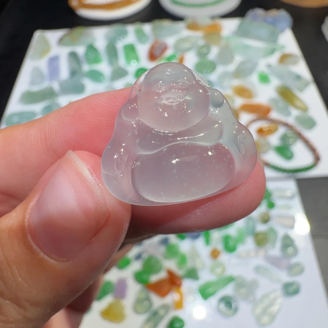 定制翡翠未镶嵌高冰佛公