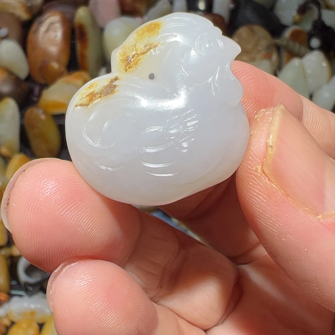 和田玉吊坠(不含链)未镶嵌