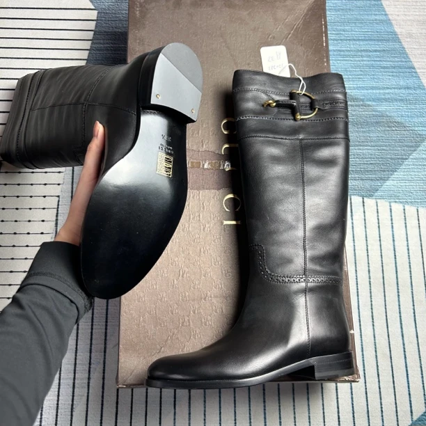 未使用 GUCCI/古驰 古驰黑色长靴三七半