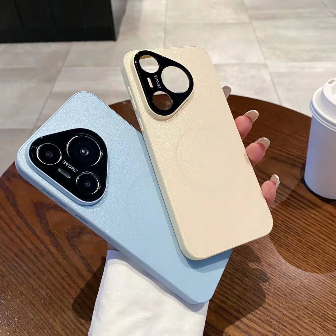 适用华为Pura70磨砂手机壳Pura70Pro防刮p60手机壳14魔鬼猫手机壳